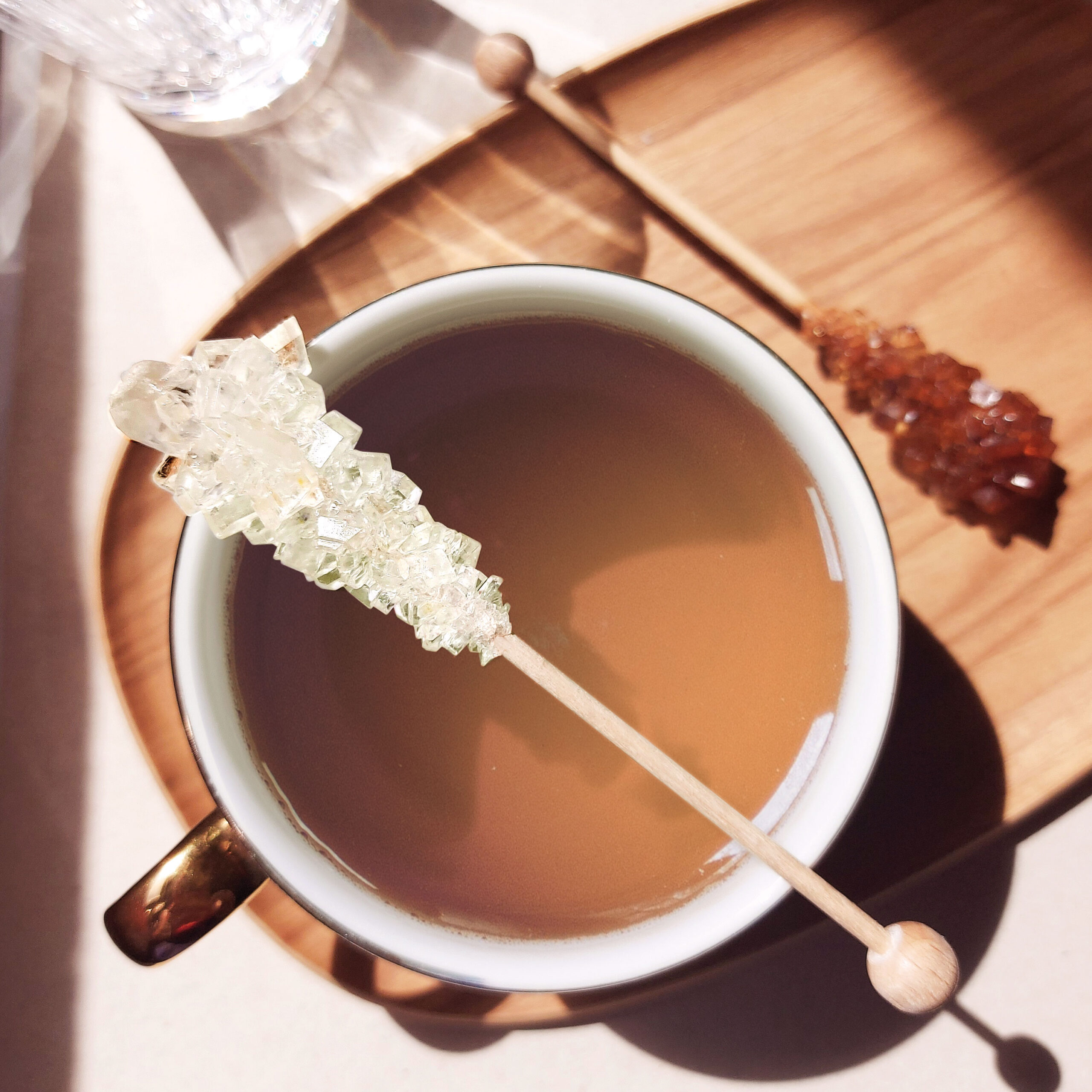 batonnet de sucre candi blanc - taille thé